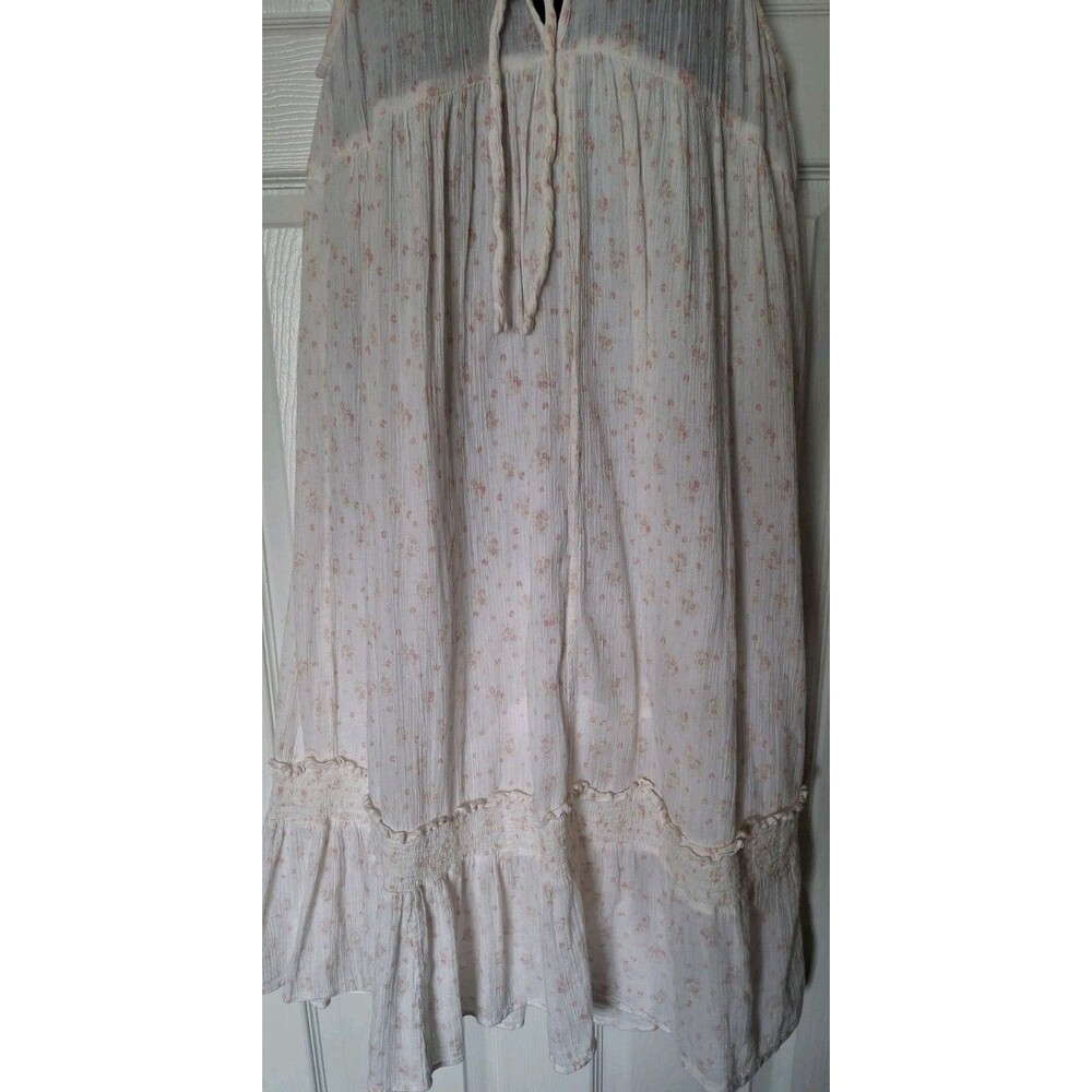 Urban Outfitters Annabelle Mock Neck Midi Dress Medium Cottagecore Shabby Chic - Picture 6 of 10